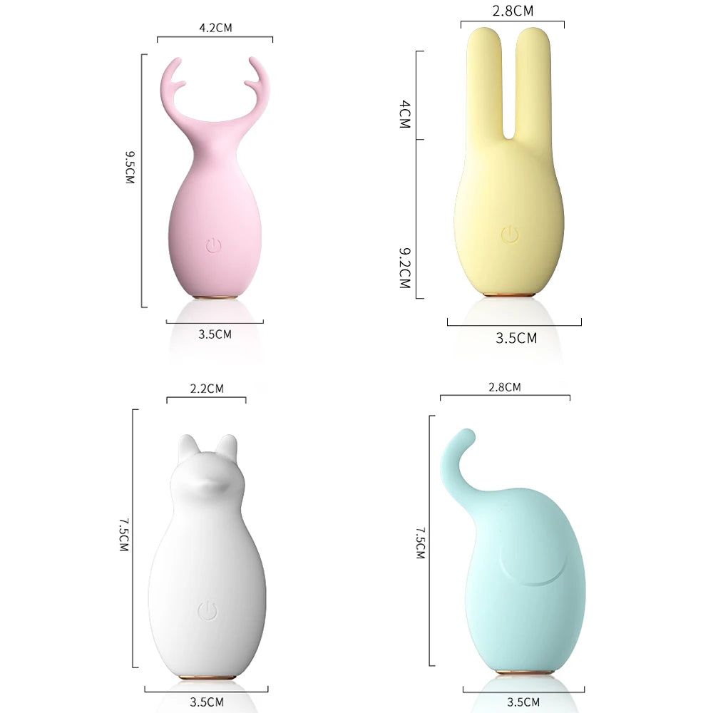 Vibrators for Women 10 Modes Vibration Cute Pets Shape Sexy Toys Nipple Clit Stimulator Waterproof Sex Toys for Women Sex Shop