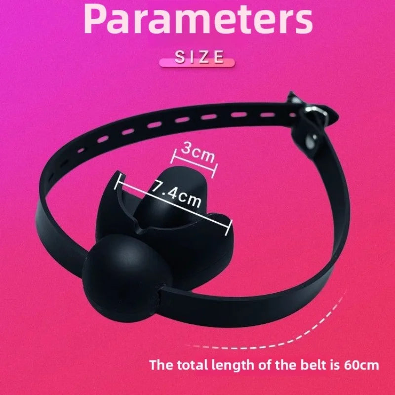 Bdsm Silicone Mouth Gag Bondage Mouth Belt Slave Ball Erotic Sex Toys for Woman Couples