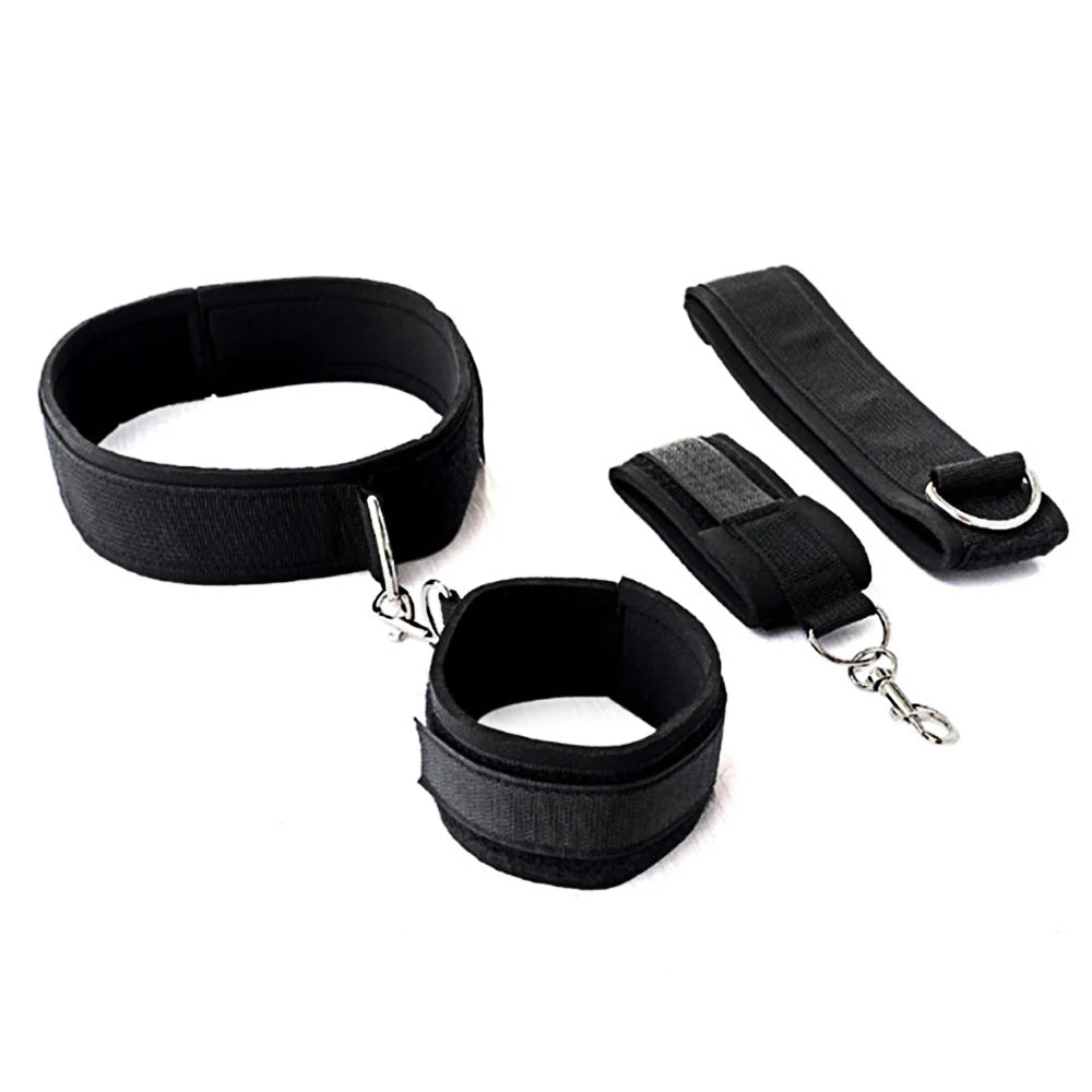 BDSM Adult SM Sex Restraint Handcuffs Slave Tools Bdsm Sexy Wrist To Ankle Cuffs Open Leg Hand Toys Bondage For Couples 18+