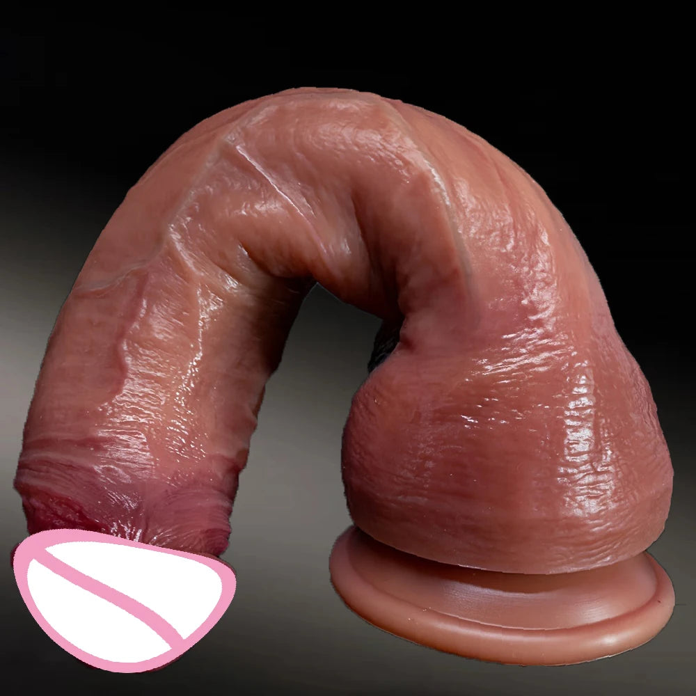 Super Long Skin Dildo Penis Silicone Realistic Sex Toys For Women Masturbator Oversized Penetration Anal Plug Strapon Sexy Adult