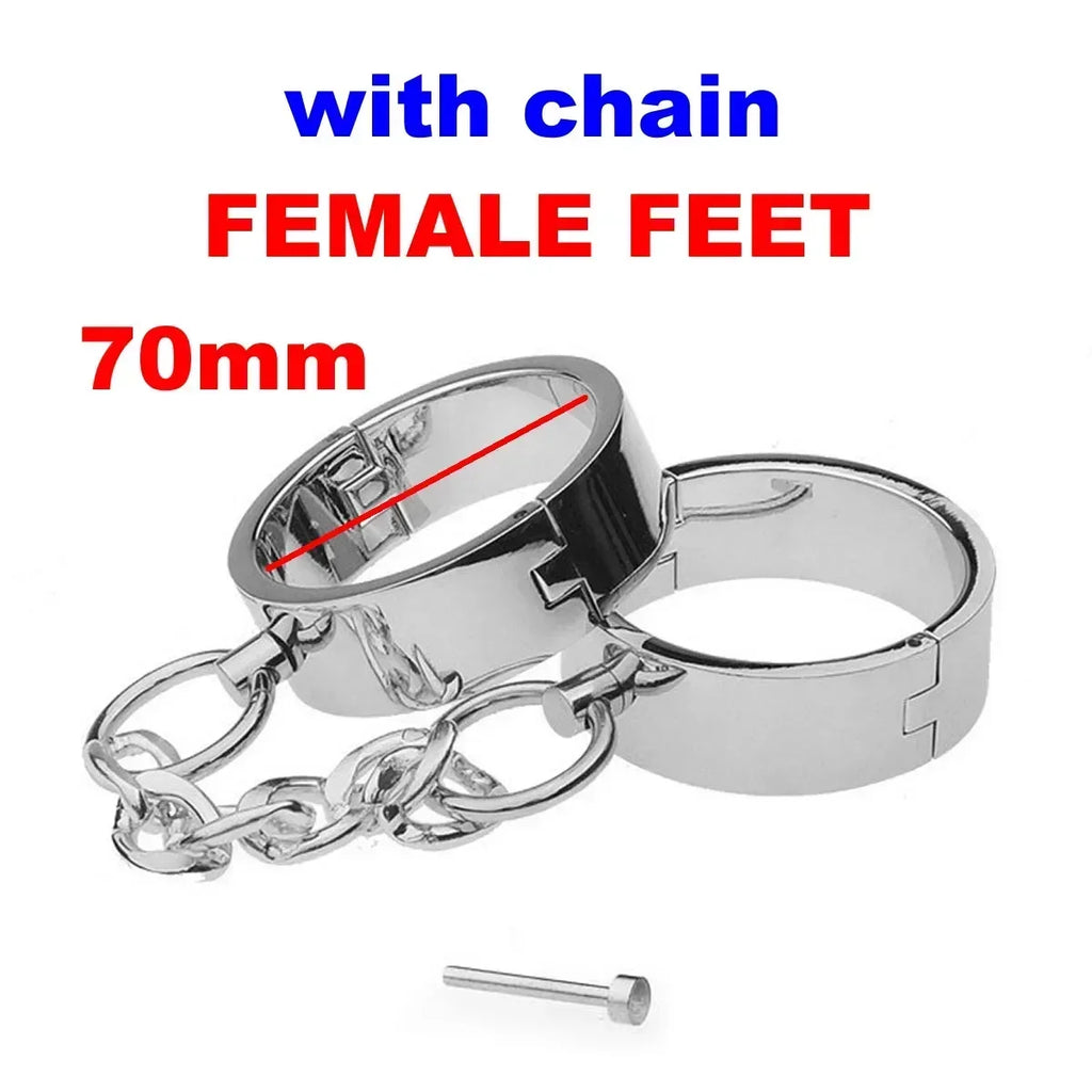 Metal Handcuffs Ankle Cuff Bondage Bracelet Restraints BDSM Footcuffs Intimate Adult Game Sex Toys for Couples Sexshop