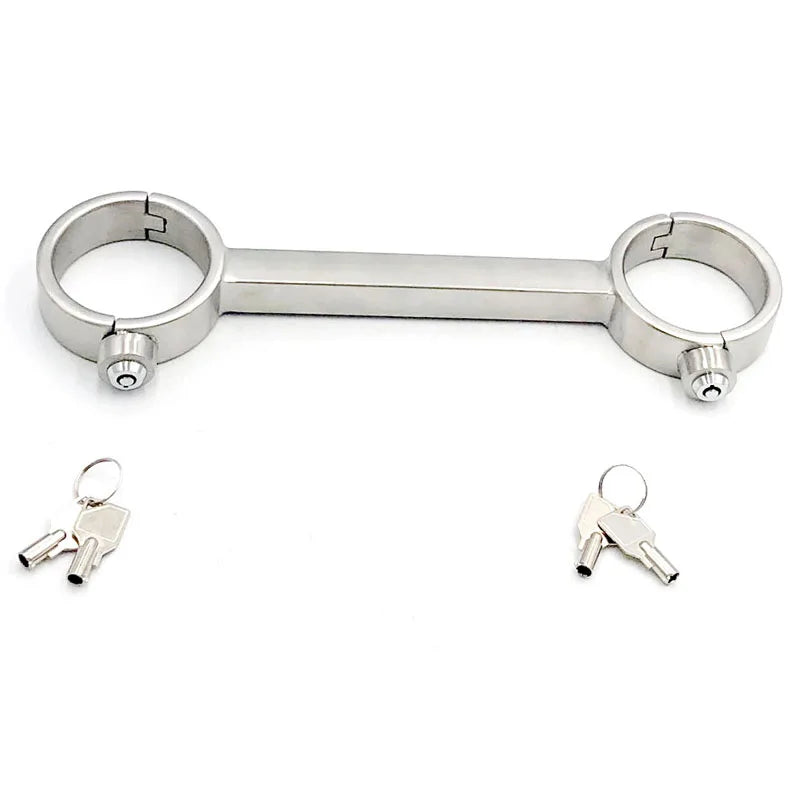 Stainless Steel Spreader Bar Lockable Hand Ankle BDSM Bondage Cuffs Adult Games Restraints Handcuffs Sex Toys For Couples Woman