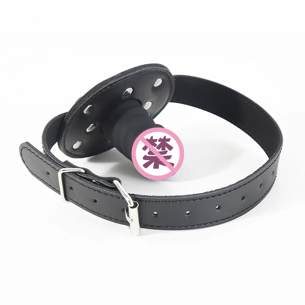 Mouth Strap Plug Mouth Gag Soft Ball Gag Head Harness Restraint Bondage Head Strap Sexy Accessories Adult Sex Toys