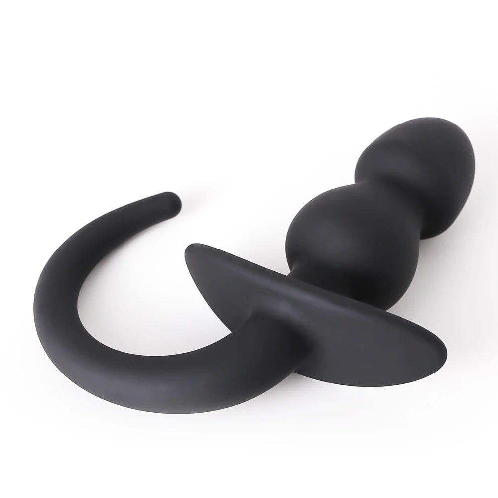 Silicone Erotic Dog Tail Anal Plug Sex Toys For Female Male Gay Puppy Tails Anal Beads Stimulator Cosplay Slave Butt Plug Fetish