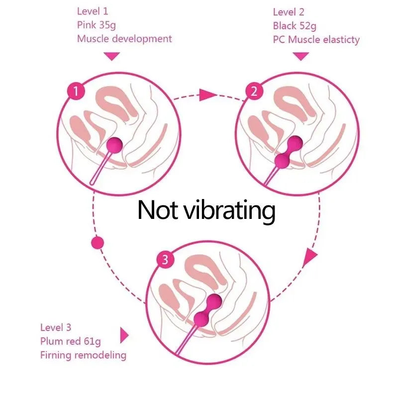 Silicone Vaginal Balls Sex Toys For Women Vagina Tighten Exercise Chinese Kegel Balls Vibrator Pelvic Ben wa Balls Anal balls