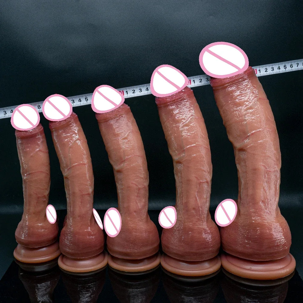 Oversized Realistic Dildo Huge Penis Penetration Anal Sex Toys For Women Masturbation Soft Dick Dildos Sexy Adult Sex Toy Gay