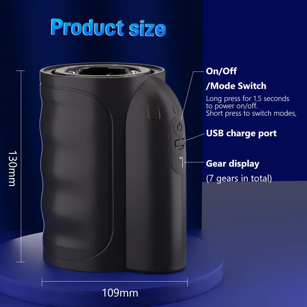 Handheld Automatic Male Masturbator,with Anti-slip Belt,Double Headed Penetration Penis Stroker Massager,Adult Sex Toys for Men