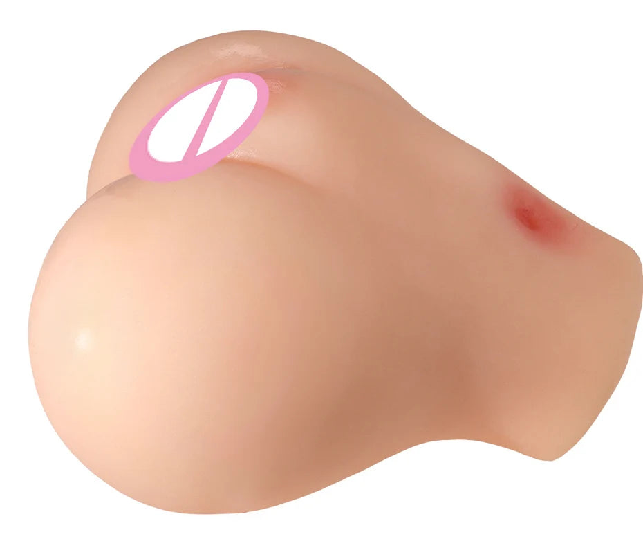 Realistic Vagina Male Masturbator Cute Little Butt Vagina Pocket Pussy Double Breasts Honey Tongue Channel Sex Toy For Men