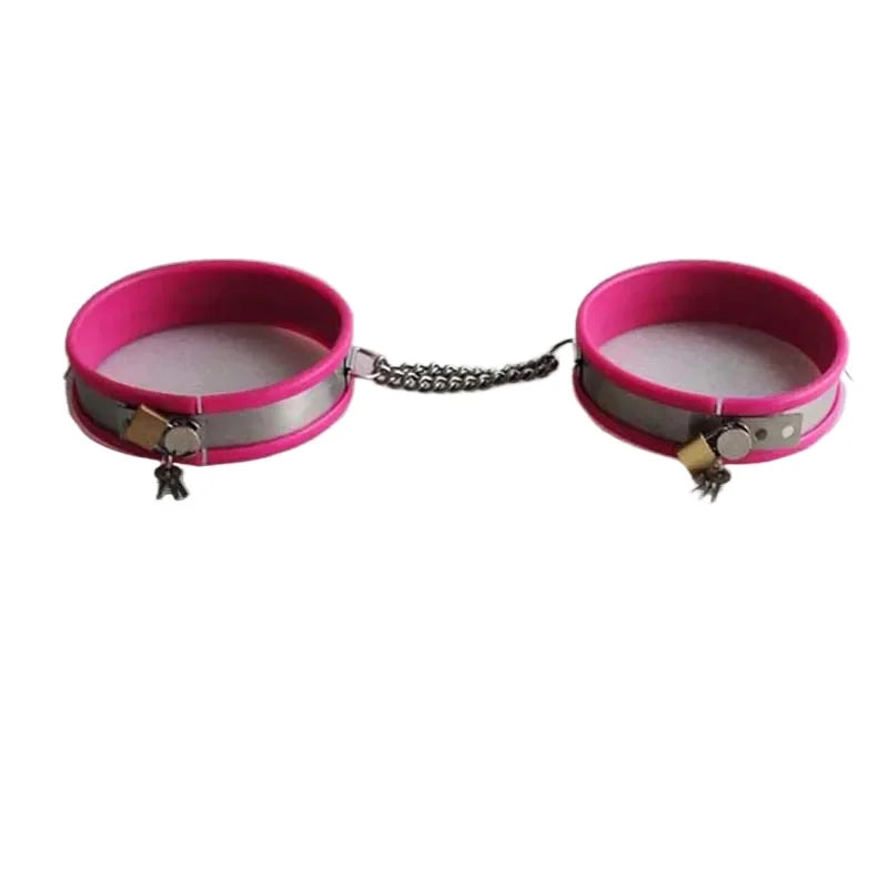Stainless Steel Silicone Thigh Ring Cuffs Chastity Belt Bdsm Accessories Adult Games Cosplay Bondage Restraints Sexy Toys
