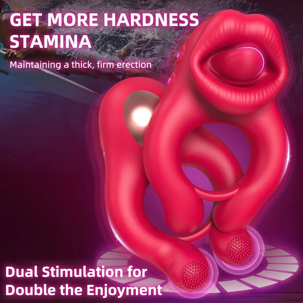 Vibrating Cock Ring for Men Couples Adult Sex Toys Penis Vibrator Clitoral Stimulator 10 Vibration Adjustable Vibrator Ring
