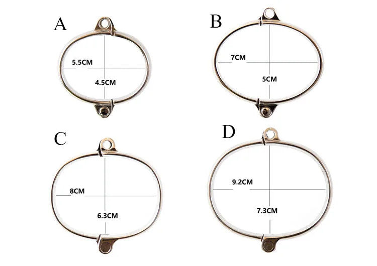 Metal Steel Handcuffs Wrist Ankle Cuffs with Chain and Lock Spreader Bar BDSM Restraints Adult Game Sex Toys for Women Men