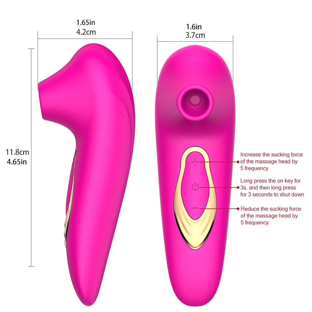 Silicone Clitoral Sucking Stimulator Clitoral Vibrator Female Vibrating Nipple Suckers , Female Adult Sexy Toys, Sex Toys