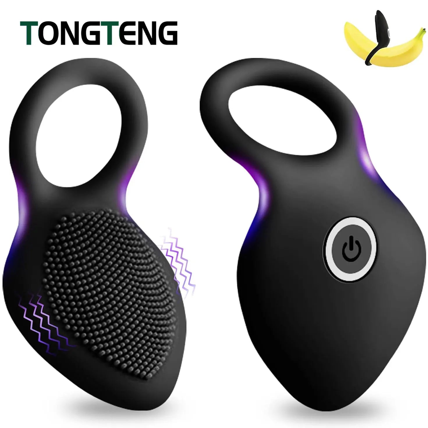 10 Intense Vibrations Cock Ring Vibrator Sex Toys for Men Vibrating Penis Ring Male Toys Cock Ring Vibrator Couples Adult Games