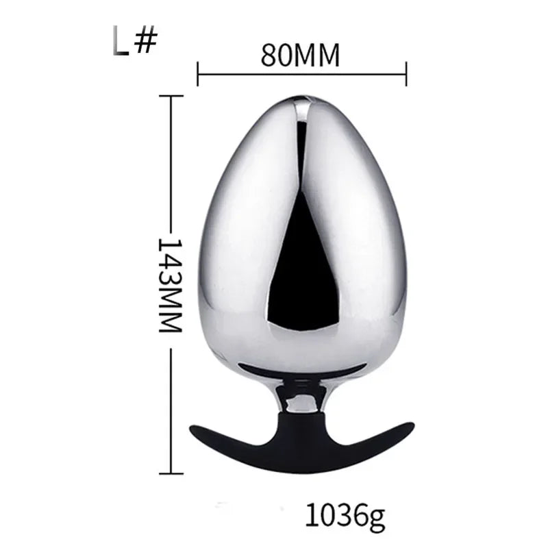 Hot Selling Anal Plug Dildo Huge Fist Strap On Sex Toys For Men/Women Masturbators Stainless Steel Toys Big Butt Plug Wearable