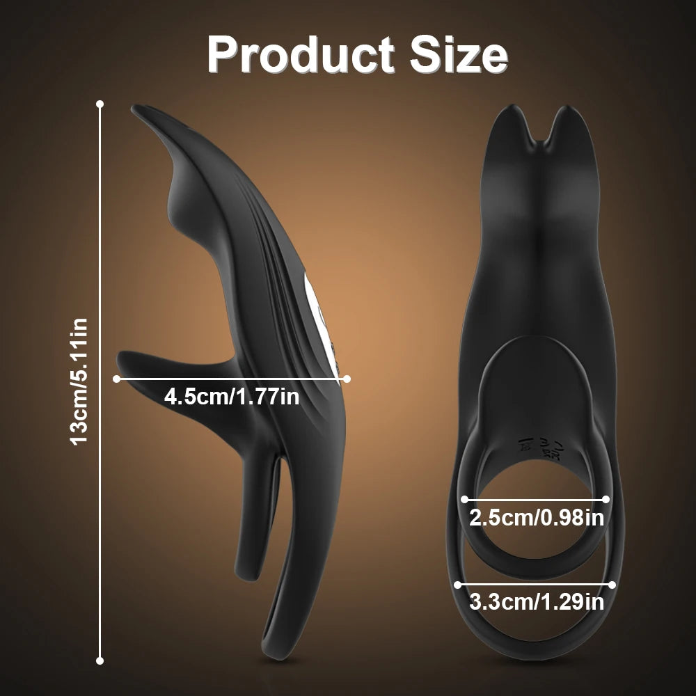 Adult Sex Toy Penis Ring for Men Ejaculation Delay Vibrator for Men Cock Ring Penis Erection Clitoris Stimulation Adult Products