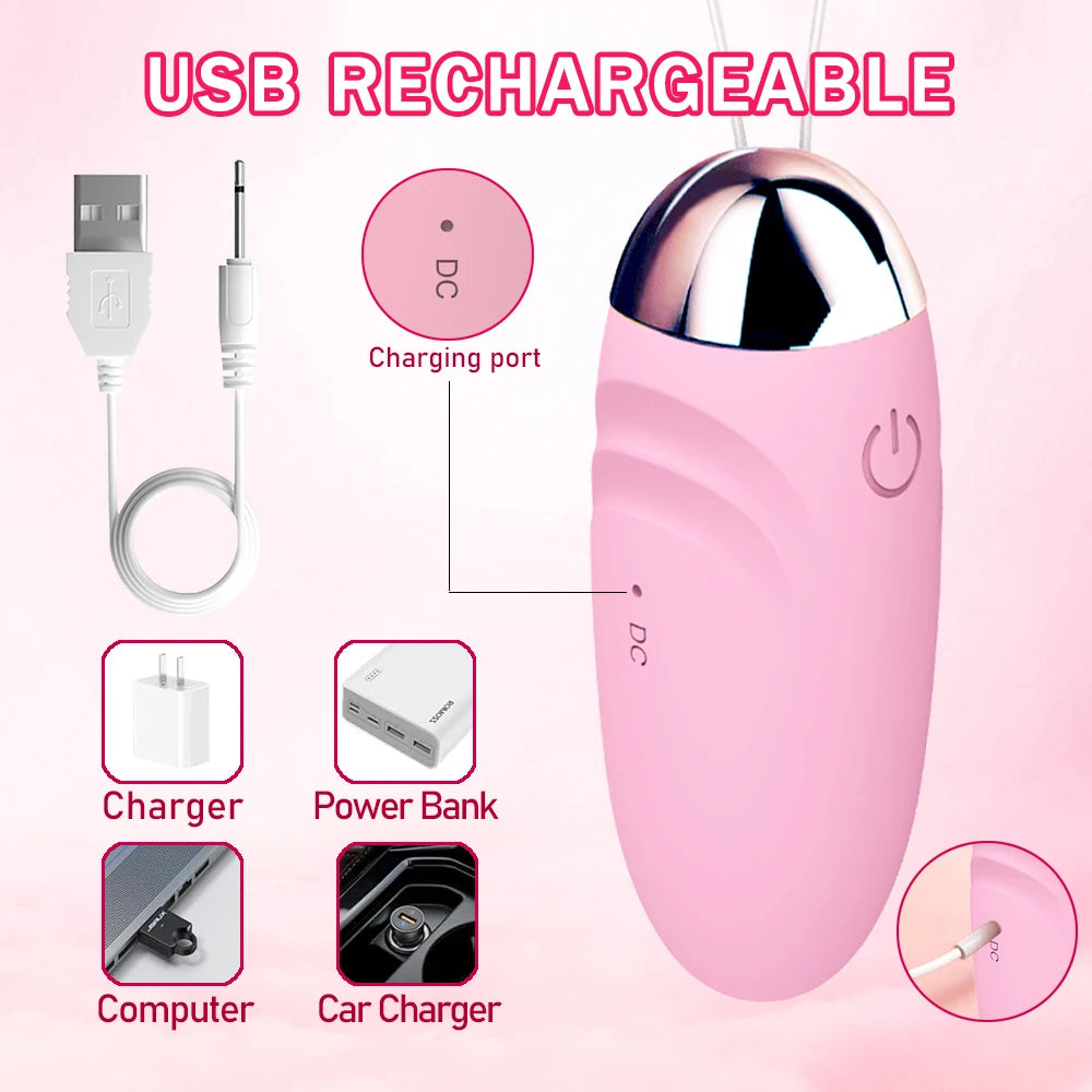 Bullet Vibrator Sex Toys for Woman Wireless Remote Control Vibrating Eggs Dildo Clitoris Stimulator G- Spot Vibrators for Women