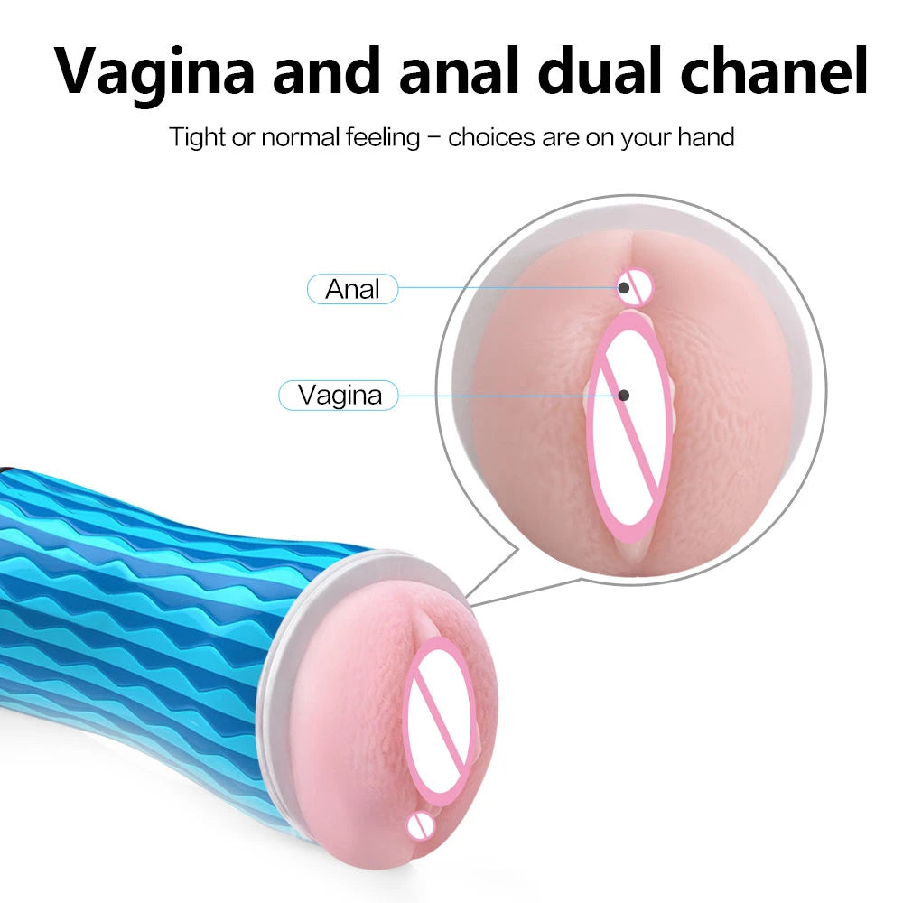 Masturbator for Men Pocket Pussy Sex Toys Real Mouth Vagina Vacuum Sucking Blowjob Sex Machines Male Masturbation Cup Adults 18