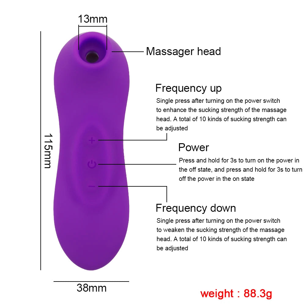 Female Sex Sucking Toy Vibrators Powerful Clitoris Sucker Blowjob Tongue Stimulator Nipple Vagina Pussy Pump Sex Toys for Women