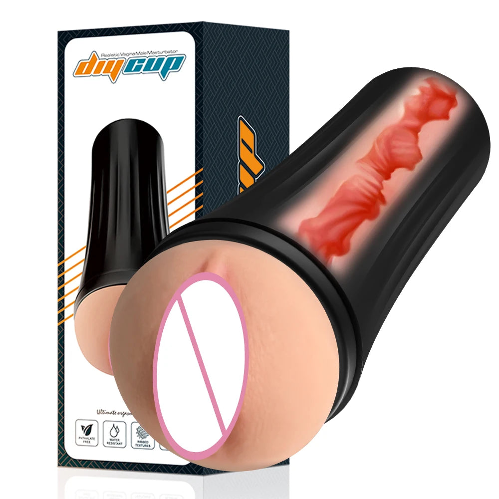 Realistic Vagina Male Masturbator TPE Soft Tight Pussy Erotic 18+ Adult Toys Sex Toys For Men Masturbatings machine Sex shop