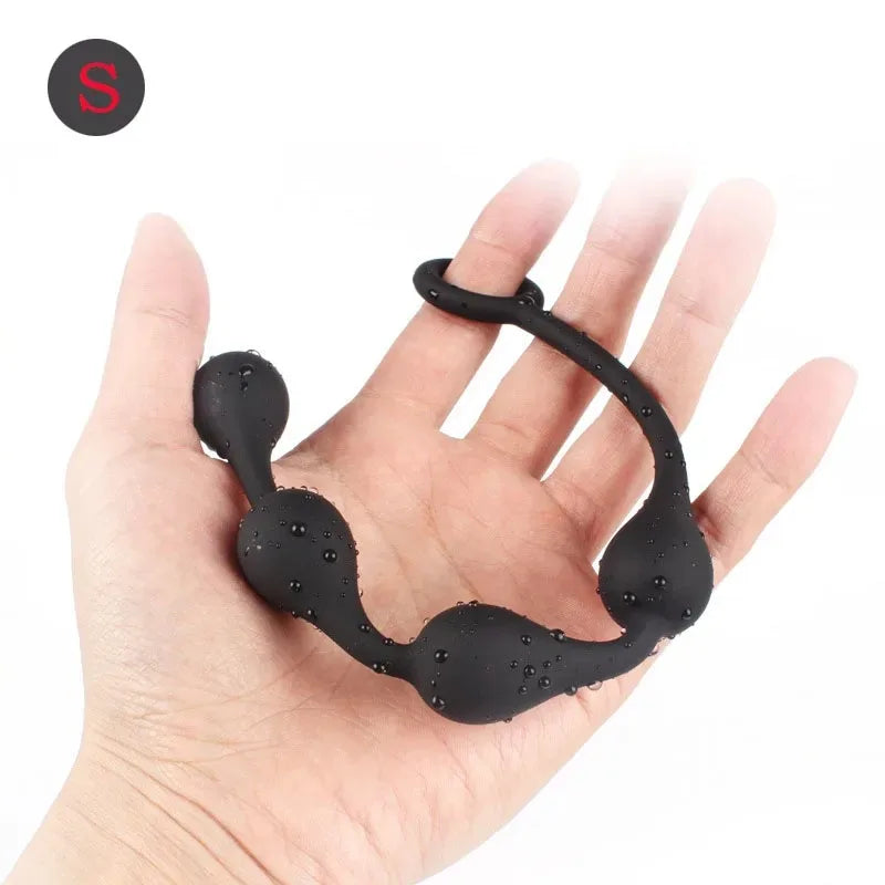 silicone big anal beads balls butt plug toy adults erotic sex toys for women anus masturbator dilatodor expander