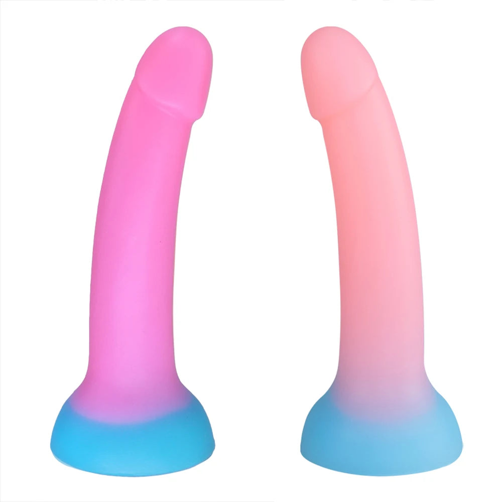Realistic Luminous Dildo Powerful suction cup Adult games Huge Penis Big dick Female Masturbation Device Erotic Sex Toys for Cou