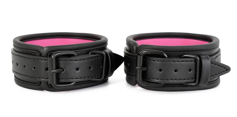 Bdsm Handcuffs Ankle Cuff Adjustable PU Leather Handcuffs Police Sex Bondage Restraints Adult Sex Toys For Woman Couples