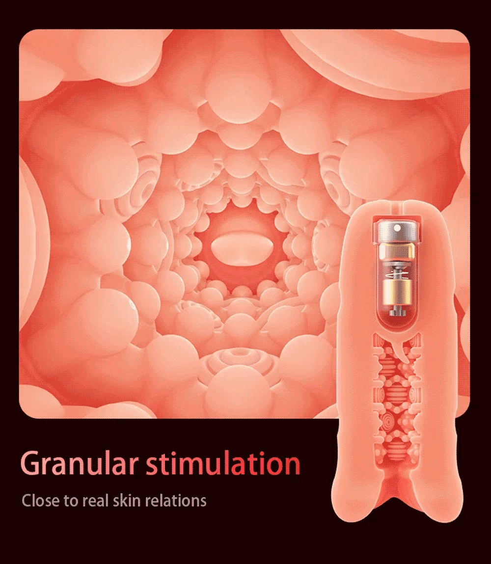 Male Masturbator for Men Sucking Machine Oral Vaginal Penis Vibrator Sex Toy Masturbation Cup Blowjobs Stimulation Exercise 18+