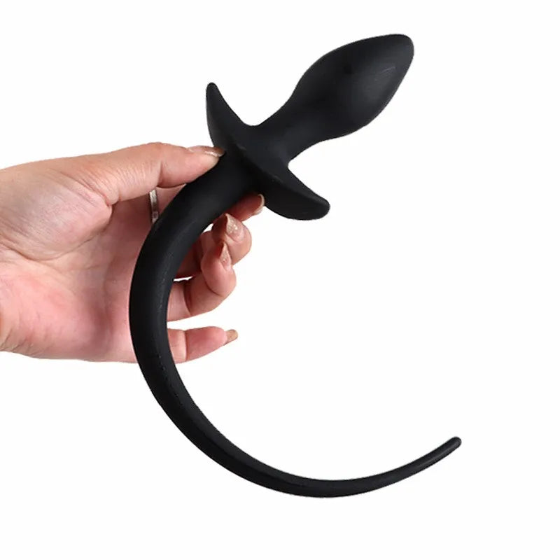 Silicone Dog Butt Plug Tail with Fetish Puppy Cosplay Anal Trainer Erotic Product for Couple BDSM Prostate Massage Sex Toy