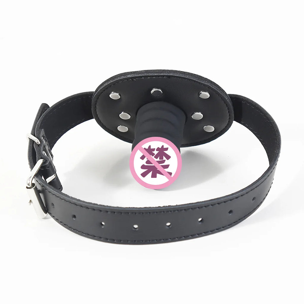 Mouth Strap Plug Mouth Gag Soft Ball Gag Head Harness Restraint Bondage Head Strap Sexy Accessories Adult Sex Toys