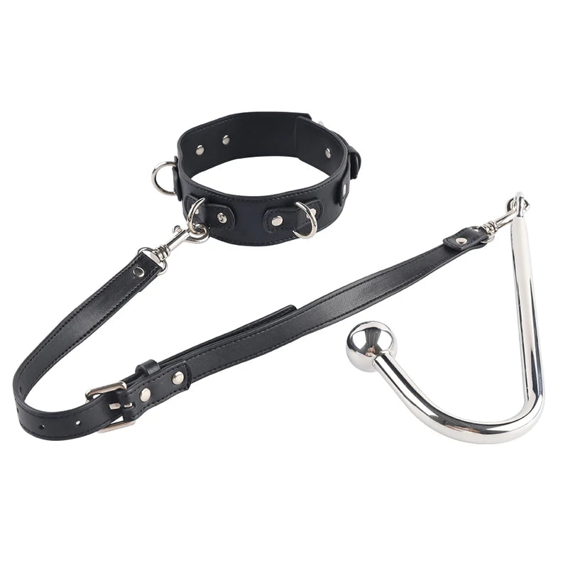 Sex Anal Hook Bdsm Hancuffs and Collar Sex Toys for Man Women Metal Butt Hook Chastity Device Anal Sex Toys BDSM Gay and Couple