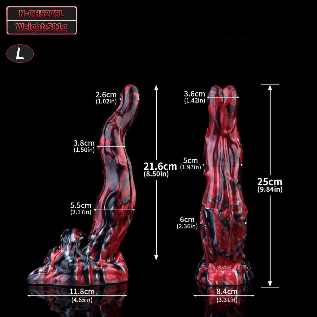 LICKER Anal Dildo Silicone Monster Cock Tongue Penis Vaginal Massager Anal Plug Women Masturbation Sex Toy Couple Flirting Game