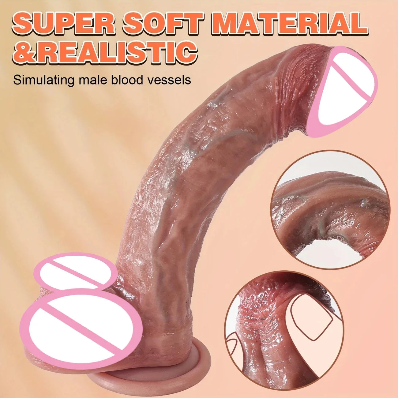 Realistic Silicone Dildo Penis Anal Masturbation Dick Cock Dildos Sexy Strap-on Gode Adult Supplies Female Sex Toy For Women18