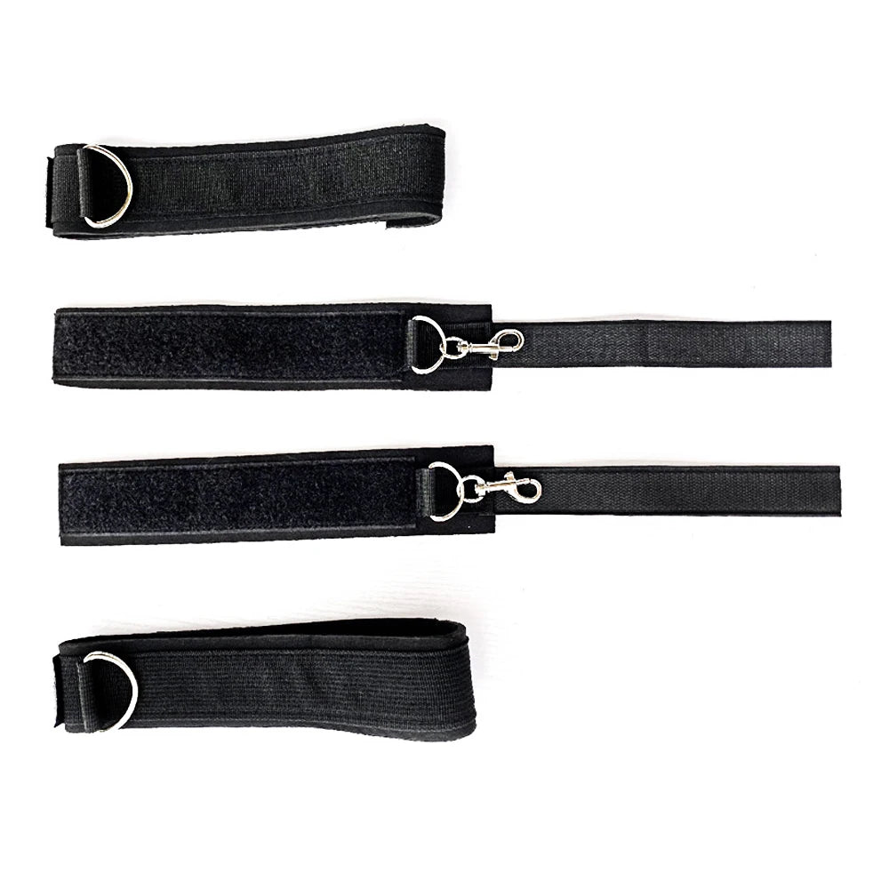 BDSM Adult SM Sex Restraint Handcuffs Slave Tools Bdsm Sexy Wrist To Ankle Cuffs Open Leg Hand Toys Bondage For Couples 18+