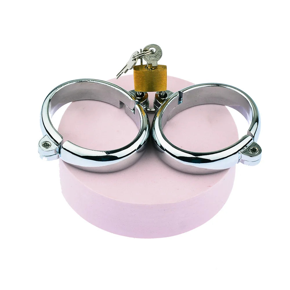 Metal Handcuffs Ankle Cuff Bondage Bracelet Restraints BDSM Adult Game Sex Toys for Couples Erotic Slave Toys Women Men