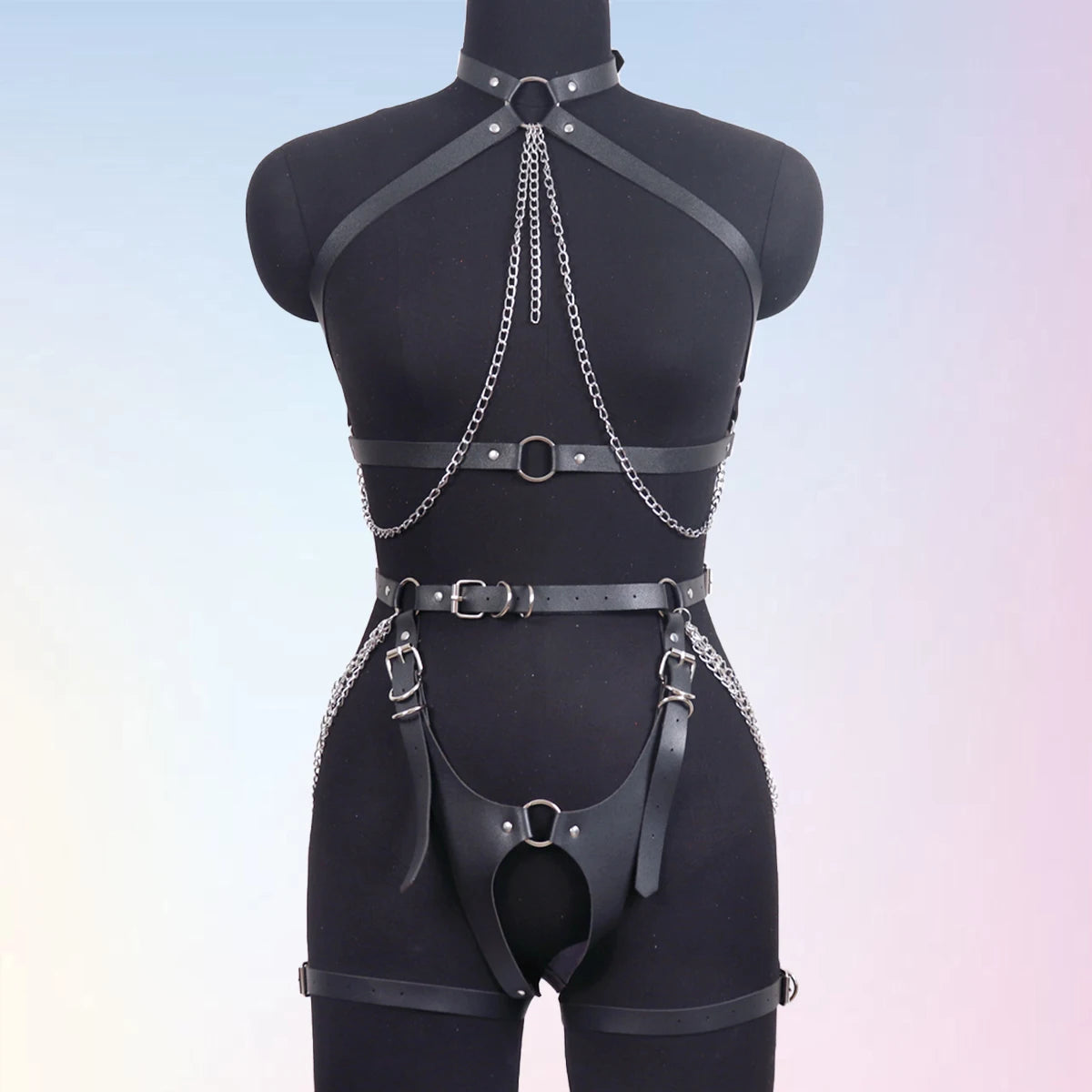Sexy Body Harness Women Corset Leather Lingerie Bdsm Harness Garter Bondage Lingerie Fetish Wear Clothing Suspenders Accessories
