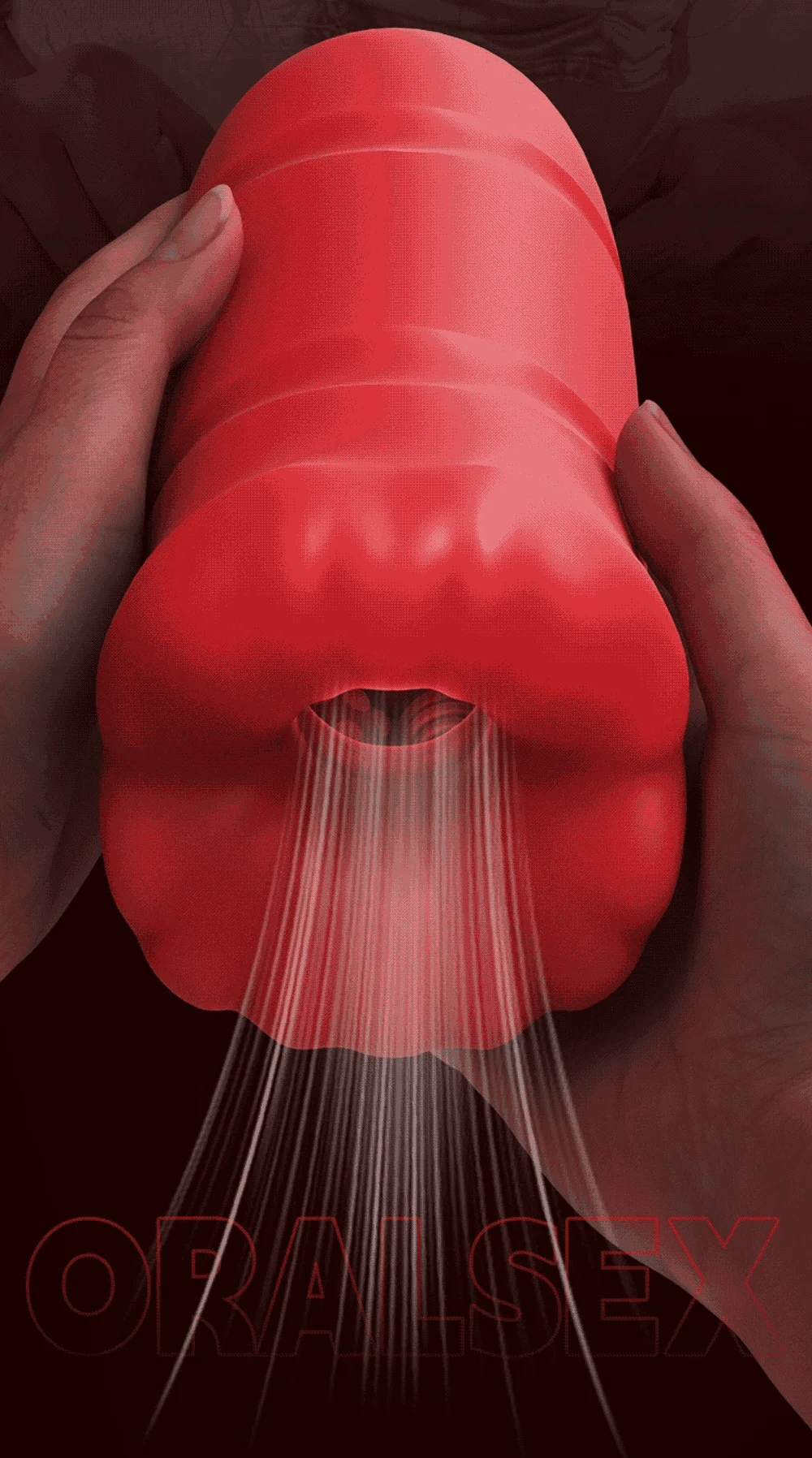 Male Sucking Masturbator (w/Vibrating Bullet) - 18+ Oral/Vaginal Blowjob Stimulation, Penis Vibrator Cup