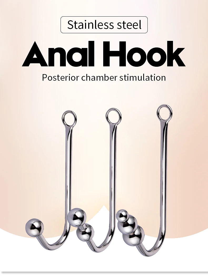 1pcs, BDSM metal anal hook, flirtatious masturbation vaginal hook, BDSM accessories, adult sex toys