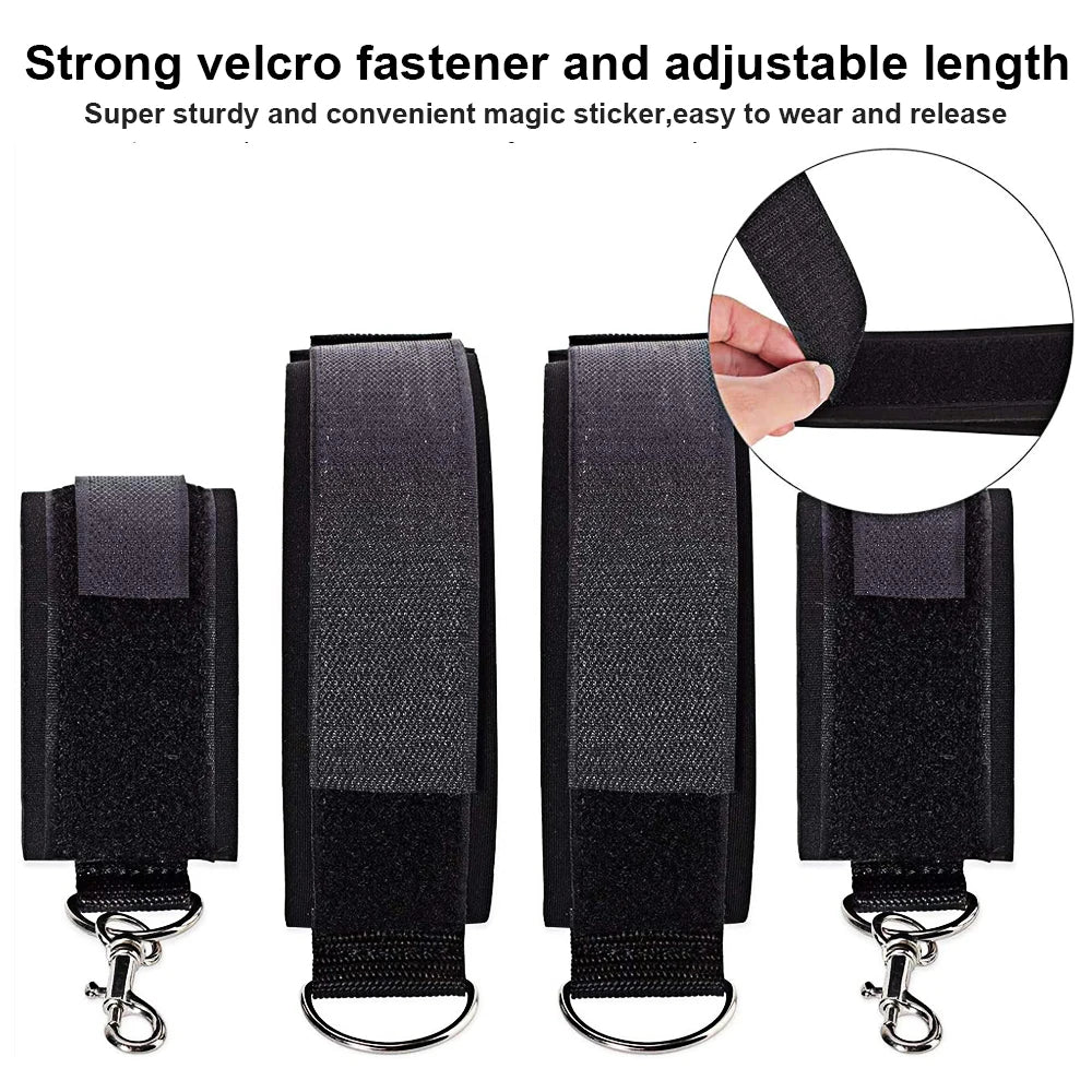 BDSM Adult SM Sex Restraint Handcuffs Slave Tools Bdsm Sexy Wrist To Ankle Cuffs Open Leg Hand Toys Bondage For Couples 18+