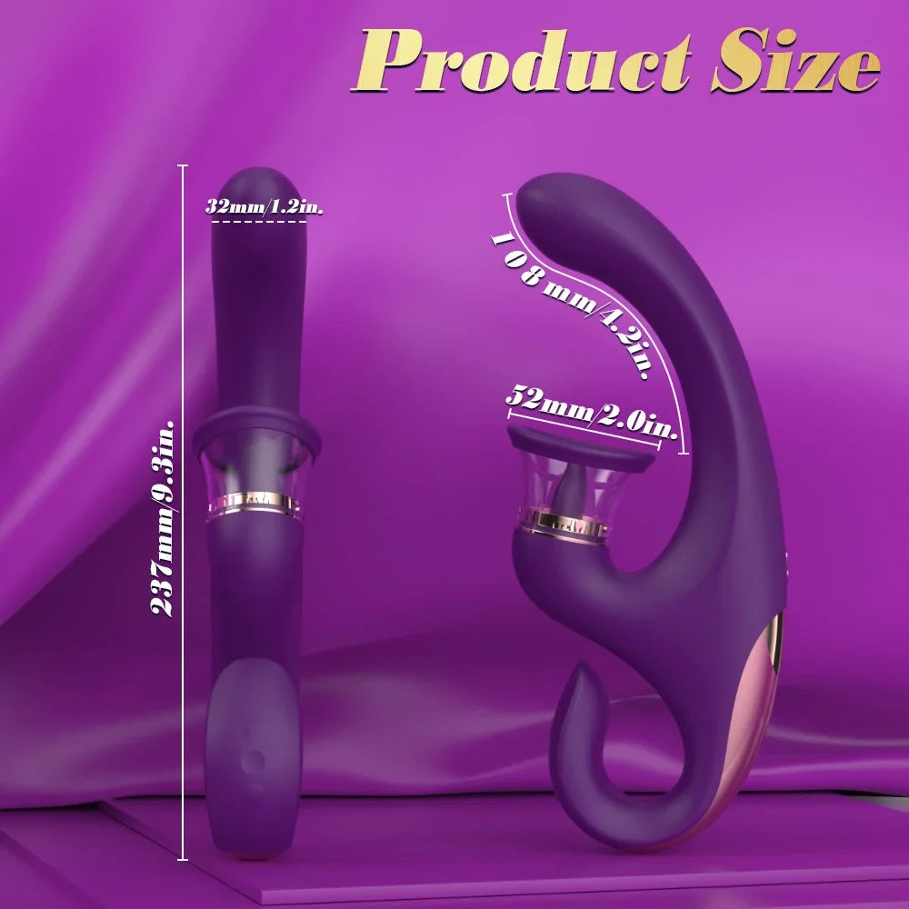 G Spot Vibrator Adult Sex Toys for Women, Tongue  Sex Toy Dildo Vibrators Clitoral Stimulator with 7 Licking Sucking 7 Vib