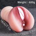 3D Realistic Vagina Adult Product Artificial Vaginal Deep Throat Sex Toys for Men Dual Channel Male Masturbator Masturbation