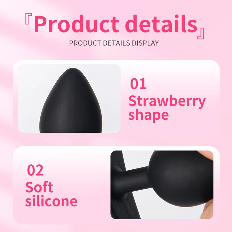Silicone Anal Plug Soft Butt Plug Sex Toys for Women Male Erotic Massager Stimulator Dildo Vibrator Anal Toys Adult Product Plug