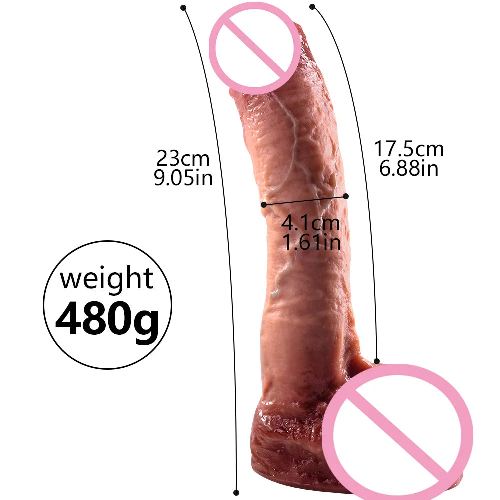 Soft Big Dildo Realistic Slicone Male Artificial Penis With Suction Cup Dick For Woman Masturbator Adult Sex Toys Stiff Dildos