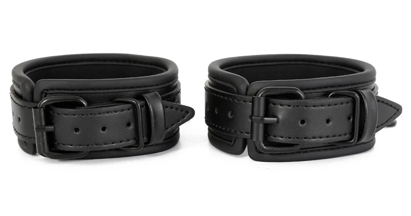 Bdsm Handcuffs Ankle Cuff Adjustable PU Leather Handcuffs Police Sex Bondage Restraints Adult Sex Toys For Woman Couples