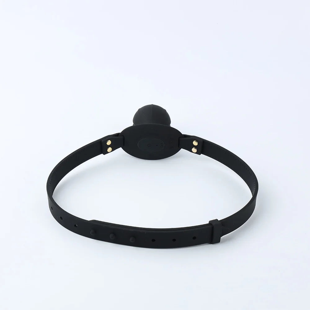Electric Shock Mouth Gag, Remote Control, Leather Strap, Microcurrent, BDSM Electroshock Ball Gag for Sex Games, Adult Sex Toys