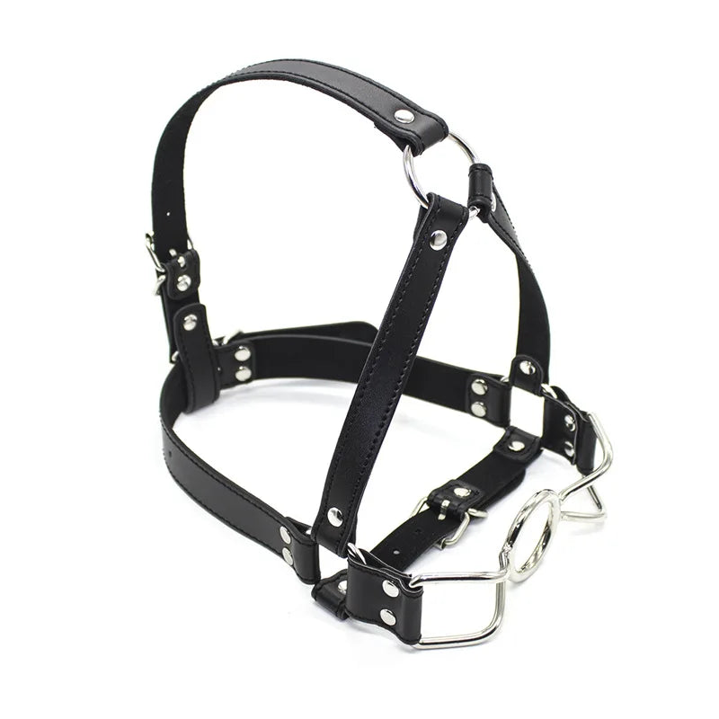 Harness Gag Spreader Bdsm Open Mouth Gags Metal Claw Hook Force For Women Couples BDSM Bondage Wips Erotic Oral Sex Accessories