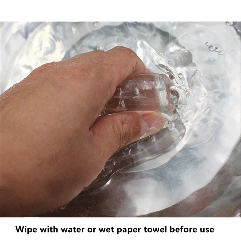 Male Masturbation Toys TPE Soft Clear Pocket Pussy Penis Sleeve Intimate Toys for Men Masturbation Tools Aadult Products 18 Sex