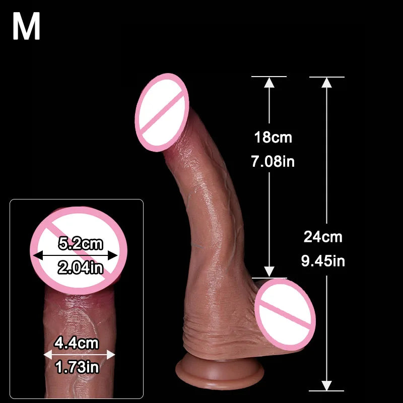 Oversized Realistic Dildo with Thick Glans Big Penis Adult Suction Cup Anal Sex Toys for Couples Vagina Penis Adult Sex Toys For