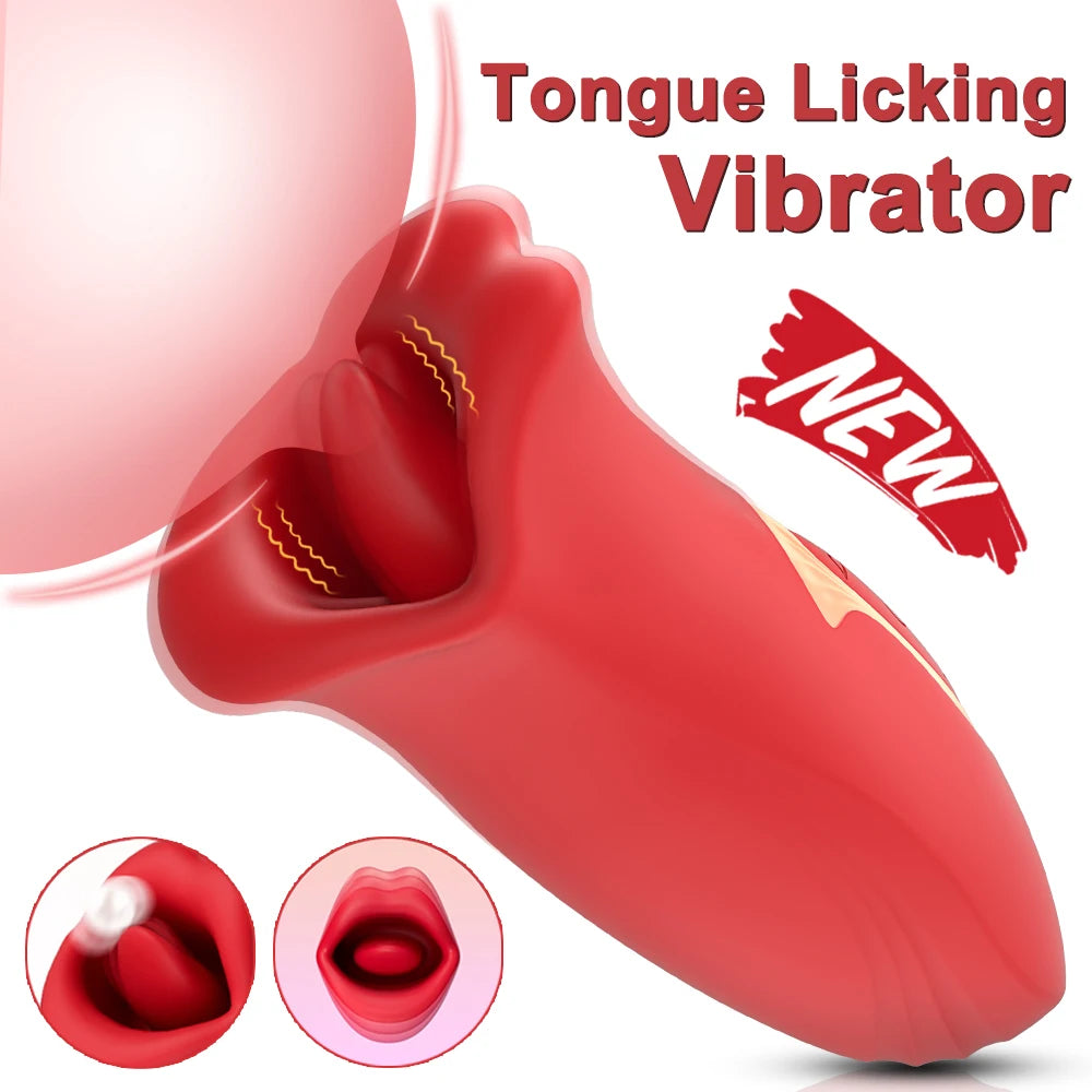 Sex Toys Tongue Licking Nipple Clitoris Stimulator Massager Vibrator Masturbation Tools Women Vibration Sexy Adult Supplies