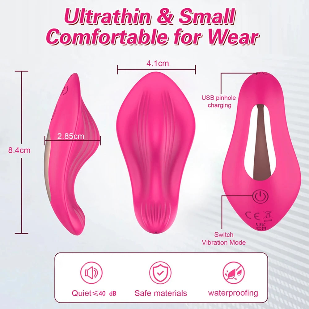 Mini Wearable Vibrator for Female Clit Stimulator Wireless Bluetooth APP Control Vibrating for Women Masturbator Adult Sex Toys