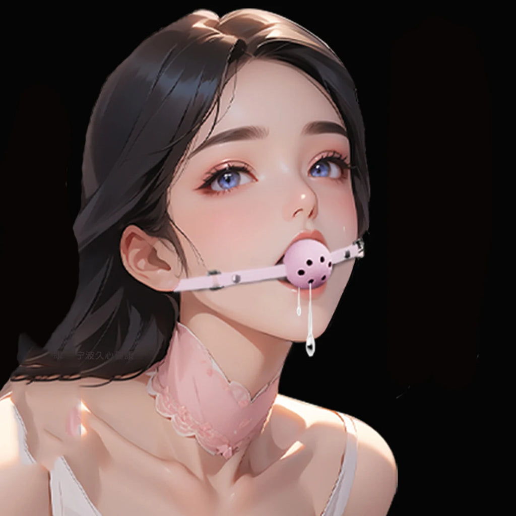 BDSM Woman Mouth Gag Ball Set Couple SM Slave Open Mouth Sex Games Mouth Gags 18+ Adult Foreplay Flirt Woman Slave Sextoy Set